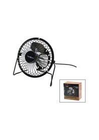 Resim Usb - Mini Fan Metal Kasa - Ayak 360 Derece Masa Üstü Vantilatör 4-metal Pervane 13.5x11x15cm5v-2.5w 5250 