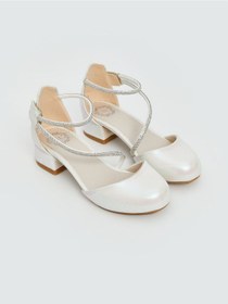 Resim LC Waikiki Seray Yeni Sezon Taşlı Kız Çocuk Topuklu Ayakkabı 