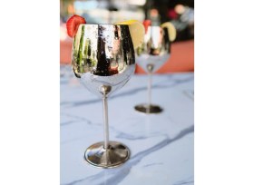 Resim Bakır Concept Bakır Kadeh Modern Model Gümüş Renk 2'li 