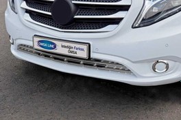 Resim OMSA Mercedes Vito W447 Krom Ön Tampon Çıtası Tırtıklı 2 Parça 2014-2024 Arası 