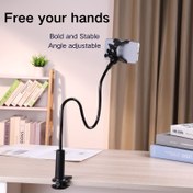 Resim 1 Adet Cep Telefonu Klipsli Stand Tutucu - Tutma Kavrama Esnek Uzun Kol Lazy Bracket Montaj Kelepçesi IPhone 15 Pro Max, 12 13 14 