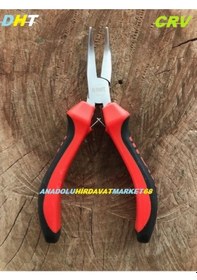 Resim Dht Eğri Uçlu Kargaburun Pense 120MM Crv Çelik Uçlu 