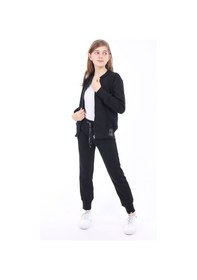 Resim Toontoy Kids Toontoy Kız Çocuk Baskılı Eşofman Takım Siyah 