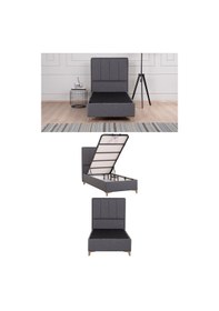 Resim Kilim Mobilya Gold Therapy Sandıklı Baza Başlıksız Renk Antrasit 120x200cm Baza 