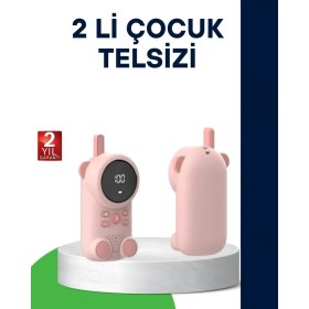 Resim Marsilyan LCD Ekranlı Bebek Telsizi - Iki Yönlü Ses Uzun Menzil Çocuk Dostu Tasarım - MCT1178-2947 
