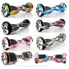 Resim Smart Balance Smartstore Desenli Smart Scooter Elektrikli Kaykay Hoverboard Grafiti Akıllı Denge Özellikli 