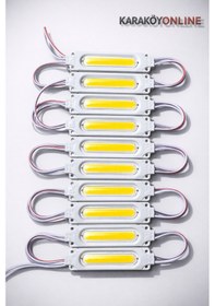 Resim 12v 2w Cob Modül Led Parmak Led Araç Altı & Oto Iç Aydınlatma 10'lu Paket Güneş Işığı 