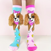 Resim Çocuklar için üç boyutlu kulaklı çizgi film köpek diz çorapları, erkek ve kız çocuklarına uygun, okula dönüş sezonu, her mevsim günlük kullanım, parti giyimi ve tatil hediyesi 