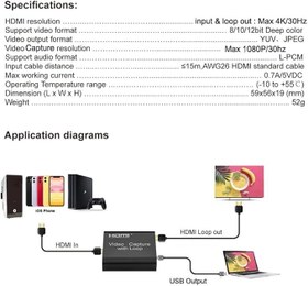Resim 4759 Hdmi 4k Video Capture Ezcap Usb Video Capture Hdmi Kaydedici Yakalama Kartı 