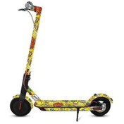 Resim Elektrikli Scooter Tam Gövde Çıkartması Su Geçirmez Bant Çıkartmaları Mijia M365 Elektrikli Scooter Aksesuarları İçin Renk: Sarı 