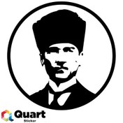 Resim Kalpaklı Atatürk Oto Sticker Araba Sticker 