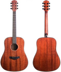 Resim Picaldi AFM448 Mahogany Pro Akustik Gitar | Masif Maun Kapak ile Sıcak ve Dolgun Tonlar Profesyonel Seri Güçlü Projeksiyon 