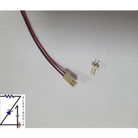 Resim 2,54Mm 2 Pin 2510 Kablolu Dişi Konnektör + 180D Erkek Pcb Tipi 