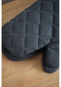 Resim Antrasit Yanmaz Ve Isıya Dayanıklı 2 Fırın Eldiveni Ve 2 Tutacak 