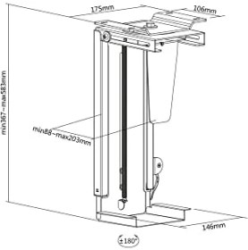 Resim Nacario Masa Montajı Için Evrensel Bilgisayar Tutucu 