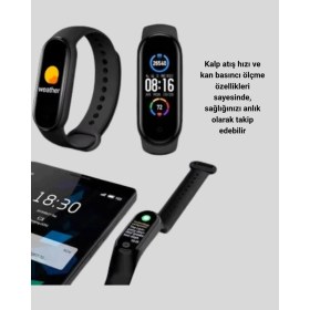 Resim Shopwe Akıllı Spor Bilekliği – Kalp Atış, Kan Basıncı, Uyku Takip ve Bildirim Özellikli 