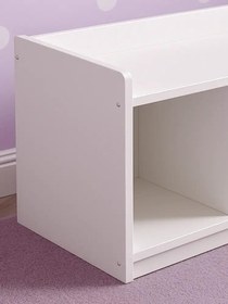 Resim Beyaz Oyuncak Dolabı Ve Bank 