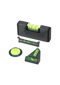 Resim Mini Seviye Alet Seti 4'ü 1 Arada Küçük Kabarcık Seviyesi Manyetik Cep Seviyesi T Seviyesi Dize Seviyesi Dairesel Seviye İçin Uygun Rv Kampçı Teleskop 