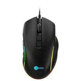 Resim LENOVO LECOO MS140 USB RGB Led Aydınlatmalı 6400dpi Gaming Optic Siyah Mouse 