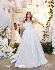 Resim Tangül&Ali'S Moda Evi Çiçek Detaylı Özel Tasarım Gelinlik 