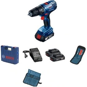 Resim Bosch Professional GSB 180-LI 2.0 Ah Çift Akülü Darbeli Vidalama Makinesi + 23 Parça Set - 06019F8308 