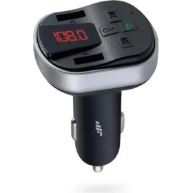 Resim Mf Product Mf0808 Mikrofonlu Tf Kart Aux Usb Girişli 5V Şarj Çıkışlı Araç Içi Transmitter Siyah 