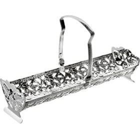 Resim Storemax Anne Ingiliz Gümüşü Kurabiye,makaron ve Ekmeklik Sunumluk 23 x 12.5 x 7 cm 