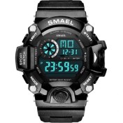 Resim Hanyang Siyah Smael Kamuflaj Zeytin Açık Dijital Saat Erkekler Için Otomatik Tarih LED Elektronik Spor Kol Saati Erkek Часы Мужские Relogio Montre (Yurt Dışından) 