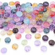 Resim 30 Adet 12mm Gradyan Jöle Şekerli Cam Boncuklar Merkezi Delikli - Pastel'den Canlı Renklere DIY Takı Yapımı için, Küpeler, Bilezikler, Kolye Malzemeleri, Boncuk Nakışı | Şirin Görünüm | Parlak Boncuk Yüzeyi 