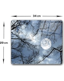 Resim Decorita Gece Desen | Cam Kesme Tahtası - Cam Kesme Tablası | 29cm x 34cm 