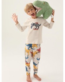 Resim Rolypoly Roly Poly 3363 Revive Erkek Çocuk Pijama Takımı Bej 