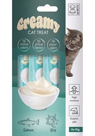 Resim M-pets Somonlu Ve Biftekli Krema Kedi Ödül Maması 4x15 Gr 244-30033.01 