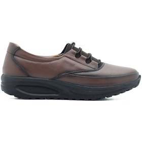 Resim Barmea Hakiki Deri Kadın Günlük Yürüyüş Ayakkabısı - 855 Kahve 