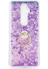 Resim Teknomoda Oppo Reno 2Z Kilif Sulu Simli Yüzüklü Standli Silikon 487364363 