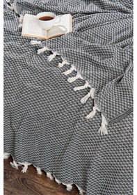 Resim Rebeka Yelda Model Antrasit - Çift Kişilik Pike Antrasit 