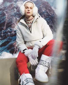 Resim Su Geçirmez Cepli Kapüşonlu Kayak Montu 