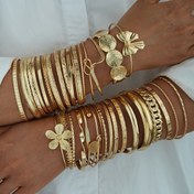Resim Rastgele 12 adet/7 adet/2 adet Minimalist Vintage Elegant Düzensiz Kurdele Çiçek Bileklik Seti Kadınlar için - Tarihler, Tatiller, Günlük Giyim ve Parti Hediyeleri için Mükemmel 