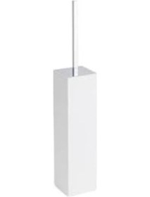 Resim Tuvalet Fırçası Beyaz/krom Renk 470x80x80 Mm Açık Ahşap 