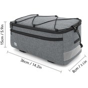 Resim Ebitda Alüminyum Folyolu 8l Bisiklet Çantası - Sıcak/sofuk Tutucu - Ayarlanabilir Omuz Askılı - Siyah Siyah 