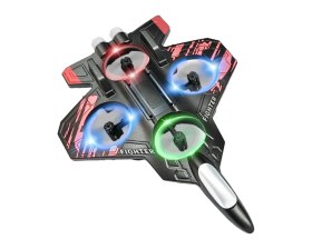 Resim Teknodayım Teknolojik Uzaktan Kumandalı Drone Uçak LED Işıklı 360 Derece Akrobatik Hareket Özellikli Seri 