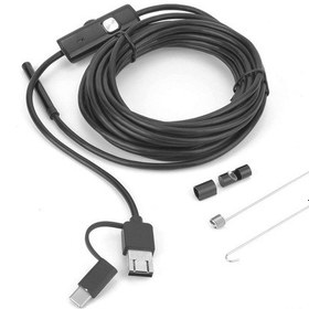 Resim Ximistore9 Usb Üçlü Endoskop Kamera - 5.5mm Lens, 6 Led Işık, 5m Kablolu, Ip67 Su Geçirmez, 2mp Hd, Android/windows Uyumlu Boru Kontrol Kamerası 
