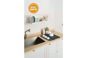 Resim Genişleyebilir Bulaşıklık, Bulaşık Matı, Kokusuz Bulaşık Matı, Beyaz 