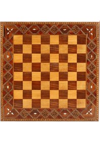 Resim Metal Mısır Satranç Takımı Parlak Ve El Yapımı Düz Masif Ahşap Sa 