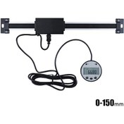 Resim Yifomall Dijital Ölçüm Cetveli 0.01mm Hassasiyet, Manyetik, Harici Ekran, Freze Ve Torna Tezgahları İçin 0-150mm 