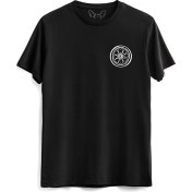 Resim Avatar The Last Airbender Anime Baskılı Siyah Tshirt 