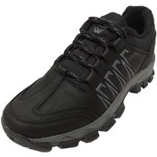 Resim Wanderfull Erkek Siyah Deri Outdoor Spor Ayakkabı 