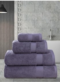 Resim Cotton Arel Pamuk Banyo Havlusu 70x140 Mürdüm 