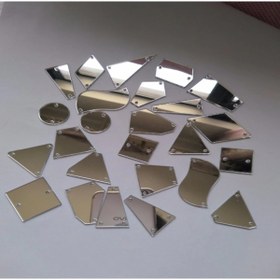 Resim YENİ HEDİYELİK DÜNYAM Kına Hatırası Hazırlamak Için 3cm 5 Adet Akrilik Malzeme Delikli Yapışkanlı 