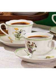 Resim Perotti Secret Garden 6 Kişilik 12 Parça Porselen Fincan Takımı 