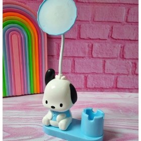 Resim Sevimli Şirin Kalemlikli Kalemtıraşlı LED Işıklı Çocuk Gece ve Masa Lambası 